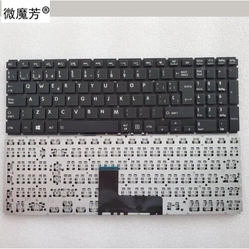 New SP laptop keyboard for Toshiba Satellite L50-B L55DT-B L55-B S50-B black Spanish