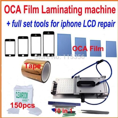 BEST price 12 in 1 LCD film Laminator universal OCA film Laminating Machine for Iphone 6 plus LCD repair