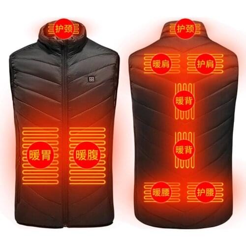 Washable heating vest, electric heating USB charging warm jacket, outdoor recreation, hiking, cycling, hunting