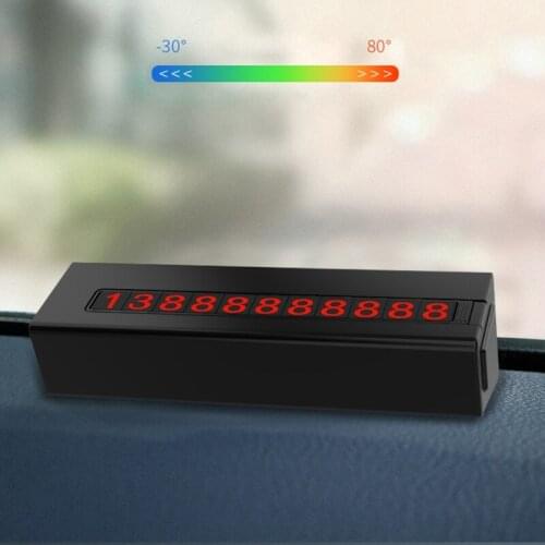 Phone Number Stickers Safety Hammer Wiper Blade 3 in1 Temporary Parking Card Dashboard Mount Parking Card