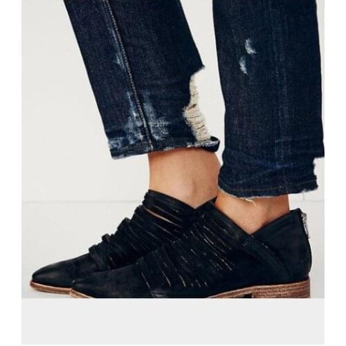 2018 new age season leisurely single shoes low restoring ancient ways with party with 40-43 single womens shoes shoes