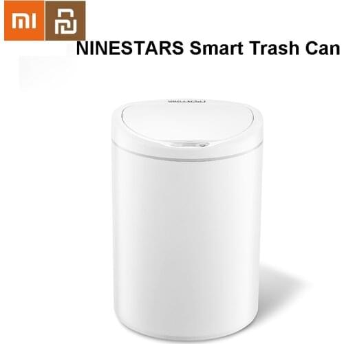 Original Xiaomi Youpin NINESTARS Smart Trash Can Motion Sensor Auto Sealing LED Induction Cover Trash 10.L Mi Home Ashcan Bins