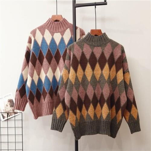 Pullover Sweater Knitted Jumper Autumn Winter Tops o-neck Pullovers Casual Sweaters Women Shirt Long Sleeve Short Slim Sweater