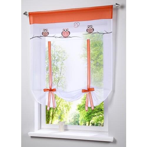 Rod Pocket Ribbon window screening curtain roman blinds for kitchen,door blind