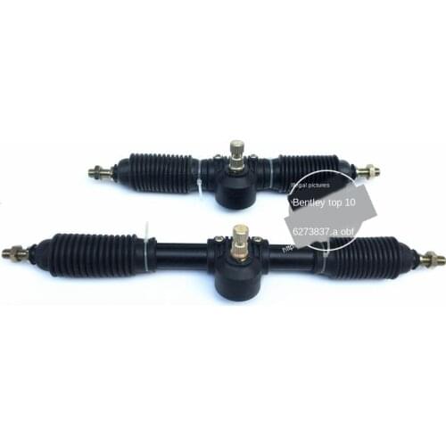 DIY Go Kart Karting Four Wheel 3CM 1.4 Circle Metal ATV Steering Rack Box Pinion