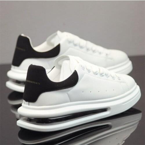 Internet Celebrity Breathable White Shoes Mens 2020 Summer New Thick-soled Elevated Air Cushion Mens Shoes Couple Casual Shoes