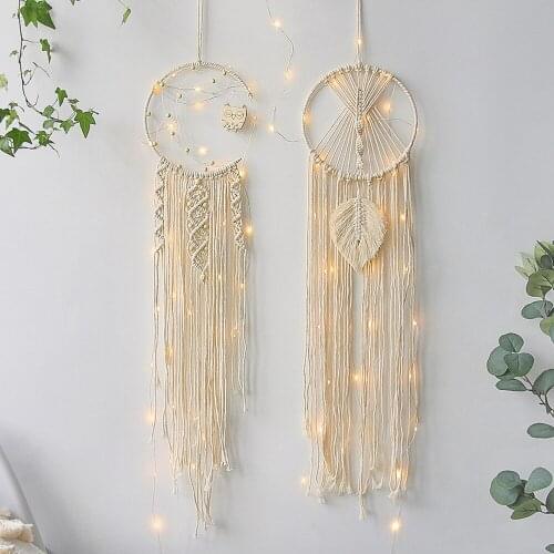 Bohemian Moon Star Macrame Tassel Tapestry Wall Hanging Cotton Handwoven Tapestry For Home Bedroom Wall Nordic Decoration Gift