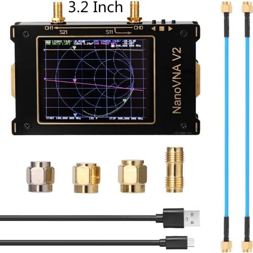 3GHz NanoVNA-F V2 Vector Network Analyzer S-A-A-2 Antenna Analyzer Short Wave HF VHF UHF IPS LCD display Antenna Analyzer