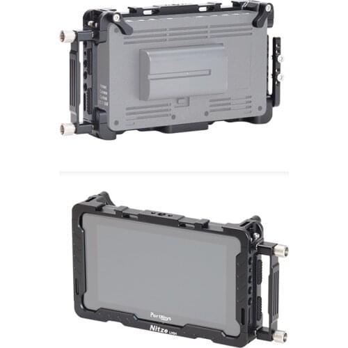 Camera Monitor protection Cage for Portkeys LH5H Camera DSLR Field Monitor Protective Cage with Screen Sun Shield Hood Clamp