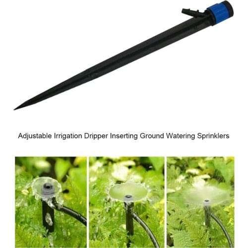 10pcs Adjustable Irrigation Dripper Inserting Ground Watering Sprinklers All-round Scattering Yongquan Sprayer Agriculture