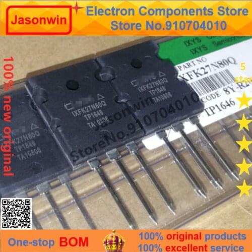 100% nuevo 50 unids/lote original diode IXFK27N80Q 27N80 27A 800V TO-247 IXFK27N80 MOSFET Transistor
