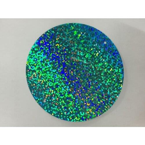 100pcs/lot Large Round Sequins 40mm PVC Flat With 2 Side Holes Accessory DIY Craft Wedding Decoration Laser Light Blue Acid Blue