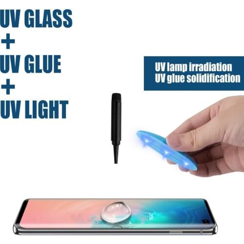2pcs/lot UV Tempered Glass For Samsung Note20 20ultra S10 E S20 Ultra S9 Plus Note 10 plus 8 Full Nano Liquid Screen Protector