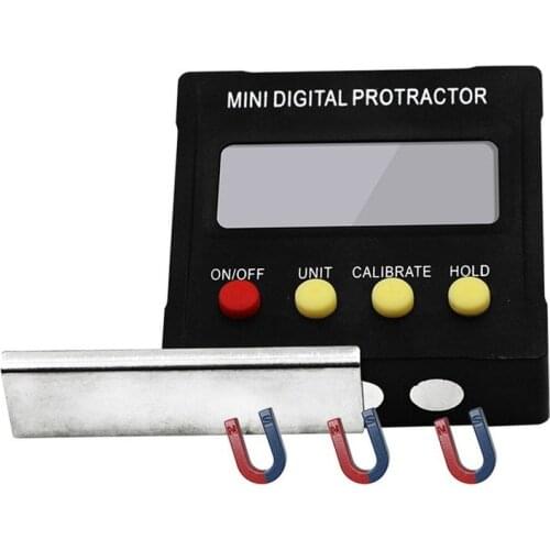 360 Degree Mini Digital Protractor Inclinometer Level Box Precision Angle Finder Measure Bevel Box with Magnet Base Gauge Ruler