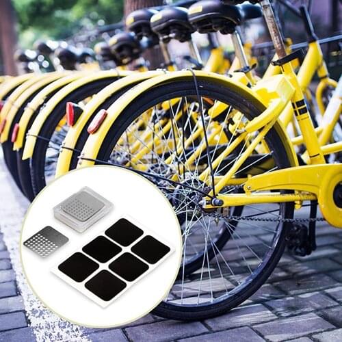 48pcs Cycling Bike Tire Patch Repair Tool Tyre Protection Bike Tire Rubber Fix Kit Portable Bicycle Repair Tool With Glue