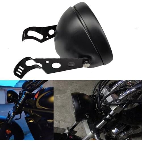 5 3/4" Motorcycle 5.75 inch led headlight with Housing Bucket Bracket Holder Mounting bracket 35mm-43mm Housing Clamp Fork