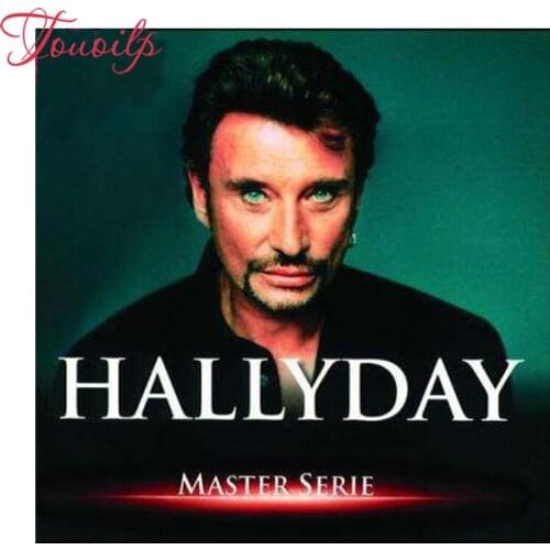 5D spuare & round diamond painting rock singer Johnny Hallyday cross stitch diamond embroidery set needlework diamond painting