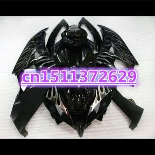 ABS Fairing kit for YZF-R6 06-07 YZF R6 06 07 silver flame in black YZF 600 R6 2006 2007 fairing sets bodywork ABS-Dor D