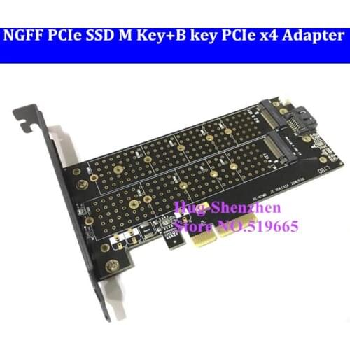 M.2 NGFF PCIe SSD M Key+B key PCIe x4 Adapter for Apple Mac Pro 3,1-5,1 for SM951 M6E