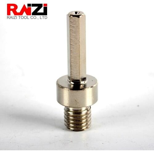 Raizi 1Pc adapter For M14 drill core bit grinding disc Male thread to 3/8" hexagonal shank used on power drill