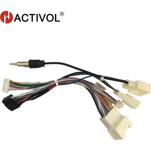 2 din Car Radio stereo ISO Plug Power Adapter Wiring Harness for Toyota prado 2010-2013 ISO power harness For car dvd player