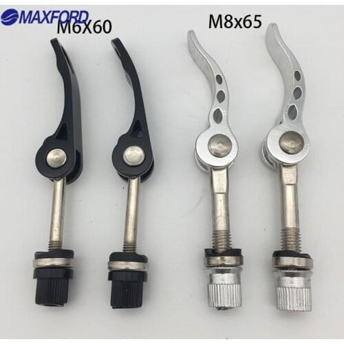 Alloy Quick Release M8x65 M6x60 Bicycle Seat Post Clamp M6 M8 Screw Bolt Steel Rod Thread Quick release clamp Hand Tool Parts