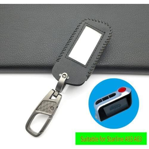 Praise Genuine Leather Exquisite Case Cover For Car Alarm Remote Controller for Starline A93 A63 A93 4 buttons protect shell