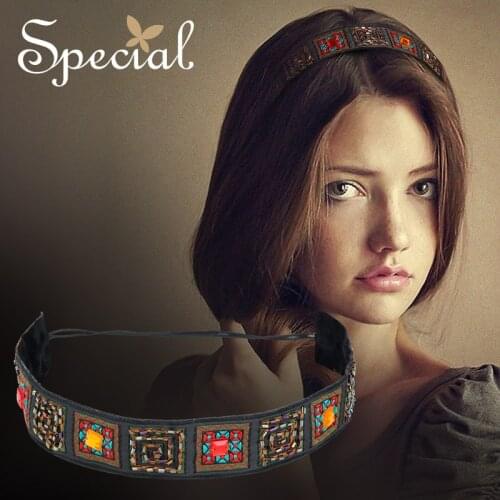 Europe and the United States Retro Hair Ornaments Headband Elastic Bandages Wonderful Adventure New Fashion