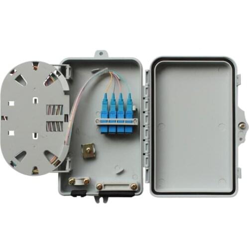 FTTH 4 Core Fiber Optic Termination Box 4 port optical fiber distribution box FTTX Fiber Optic Box Splitter Box