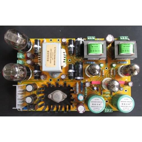 Finished Transformer input output tube pre-amplifier 6N1 tube 3*6X6C (6H6P) tube bridge rectifier 10K: 10K input transformer