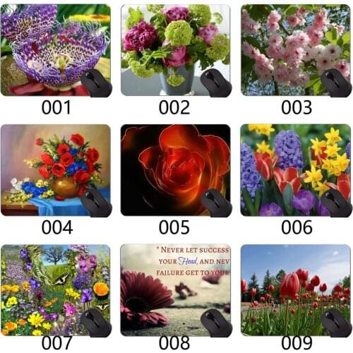 Gaming Mouse Pad,Flowers Decorative Easter Cross Jesus Hands Beads Mouse Pads