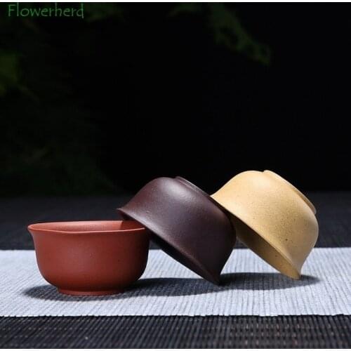 Handmade Purple Clay Ceramic Porcelain Tea Cup Teaware Tea Cup Set Kung Fu Tea Set Kungfu Tea Set Tea Set Cup