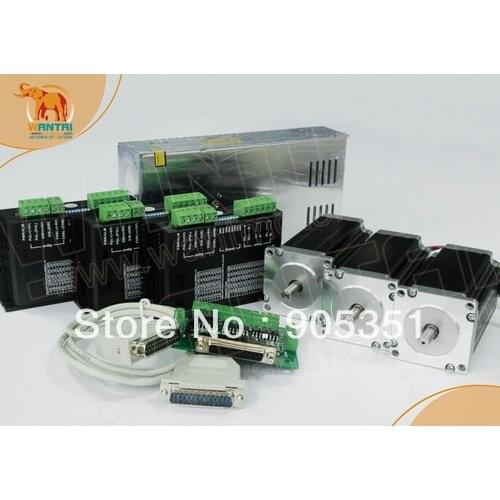 USA Ship&Free Ship to USA ,High Quality , 3Axis Nema23 Wantai stepper motor 270oz,3A,4Lead CNC
