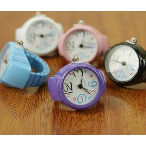 Creative Quartz Finger Ring Band Watch 2020 Ladies Fashion Ladies Girls Steel Round Elastic Finger Ring Watch