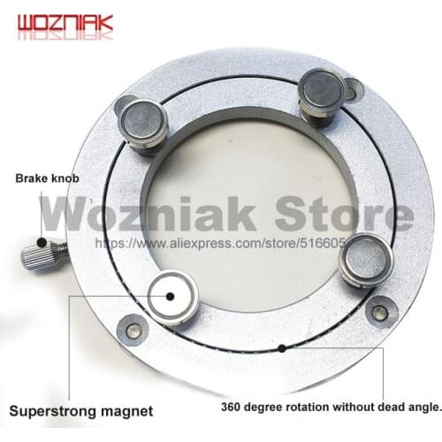 Multi-function PCB jig turntable Magnetic base rotate 360 degrees Universal fixture rotary seat Easy welding platform fixture