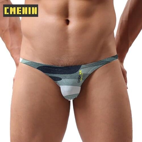 CMENIN LOGO Nylon Sexy Men Underwear Thongs Mens Jockstrap Popular Thongs and G Strings CMENIN Comfort Letter Innerwear AD309