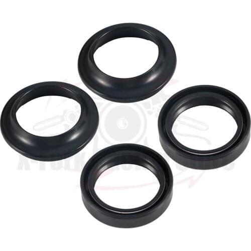 4PCS SET Kit Fork Oil Seals 2PCS & Dust Seals 2 PCS For Suzuki RG125 NF13A
