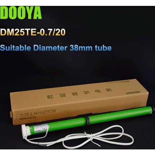 100-240V Original DOOYA DM25TE tubular motor with install brackets suitable Diameter 38mm tube for Roller blind Zebra blinds