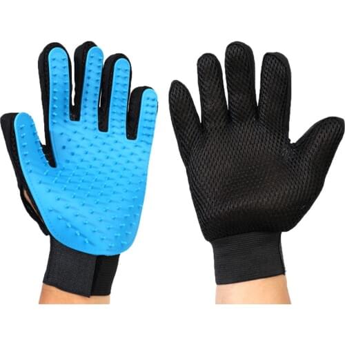 Silicone Pet Dog Brush Glove Deshedding Gentle Efficient Pet Grooming Glove Dog Bath Cat Cleaning Supplies Pet Glove Hair Remove