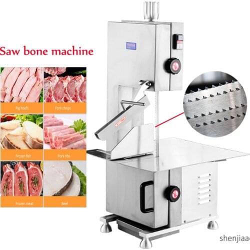 Stainless steel saw bone machine Commercial electric cutter Multifunction cut frozen meat/ fish /ribs cutting machine 230v 750W