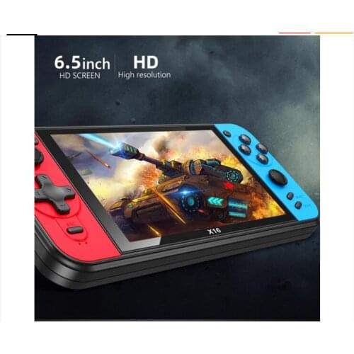 Portable 6.5 inch X16 Retro Video Game Console Large Screen Video HD Handheld GBA FC NES Games Accessory