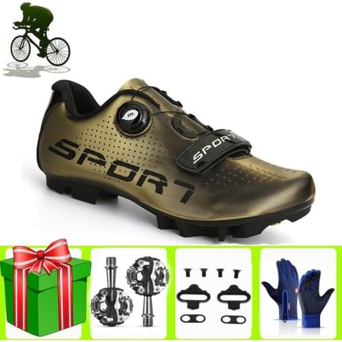 Professional Self-Locking Cycling Shoes MTB Ultralight Racing Mountain Bike Sneakers Outdoor Breathable Bicycle Sports Bicicleta