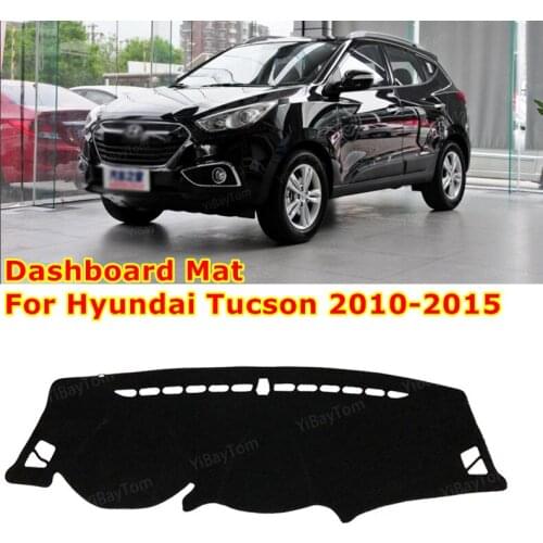For Hyundai Tucson 2010-2015 LM Ix35 Anti-Slip Mat Sunshade Dashmat Protect Carpet Dashboard Cover Pad Accessories