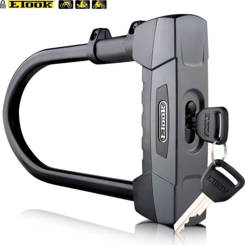 ETOOK Bicycle U Lock MTB Road Bike Wheel Lock Strong Anti-theft Safety Motorcycle Scooter Cycling Lock Bicycle Accessories