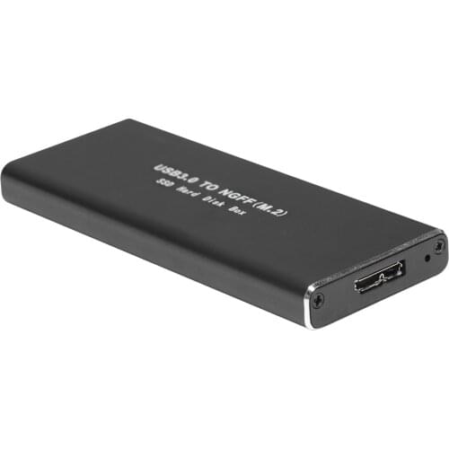 USB 3.0 M.2 NGFF Box Adapter 2230 2242 2260 2280 SSD External Enclosure Case HDD Case with USB Cable Pouch New