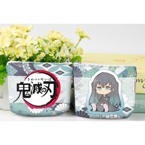 1pc Demon Slayer Penny Purse Kimetsu no Yaiba Agatsuma Zenitsu Coin Bag Change Wallet