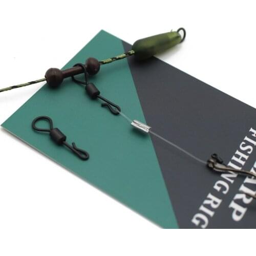20Pcs Carp Fishing Accessories Quick Change Swivels Long Body Bigs Eye Rolling Swivel Carp Hair Rig Tackle Swing Snap Connectors