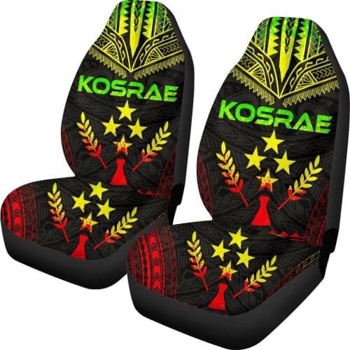 Car Seat Cover Front Seat Protection Kosrae Polynesian Tribal Design Auto Truck SUV Interior Accessories Easy to Install