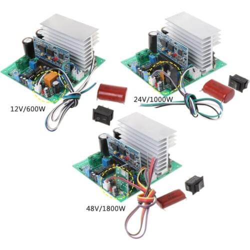 Pure Sine Wave Power Frequency Inverter Board 12/24/48V 600/1000/1800W Finished Boards For DIY