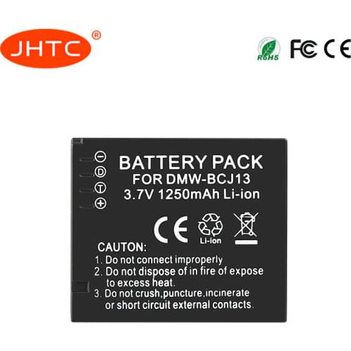 DMW-BCJ13 BP-DC10 Rechargeable Li-ion Battery for Panasonic Lumix DMC-LX5 LX5GK LX5K LX5W LX7 LX7GK LX7K 1250mAh Batterie